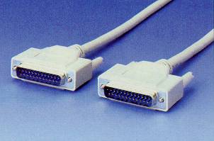 Nullmodem-Kabel SUB-D Bu/SUB-D St 9/25 p., gekreuzt, ca. 2 Meter Nullmodem-Kabel SUB-D Bu/SUB-D St 9/25 p., gekreuzt, ca. 2 Meter