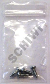 Schraubensatz für PVC-Rahmen 4x mit Grobgewinde 3x6mm ISO Schraubensatz für PVC-Rahmen 4x mit Grobgewinde 3x6mm ISO