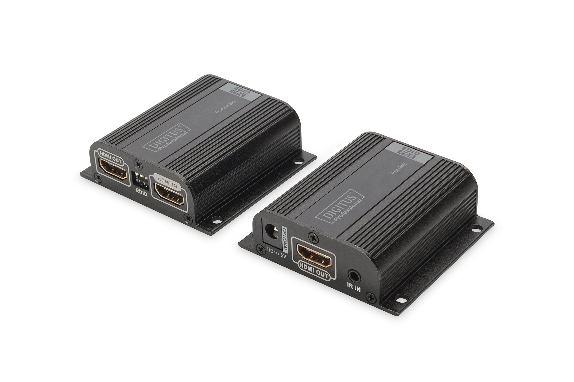 DIGITUS Professional DS-55100-1 HDMI Extender Set, Full HD - Erweiterung für Video/Audio