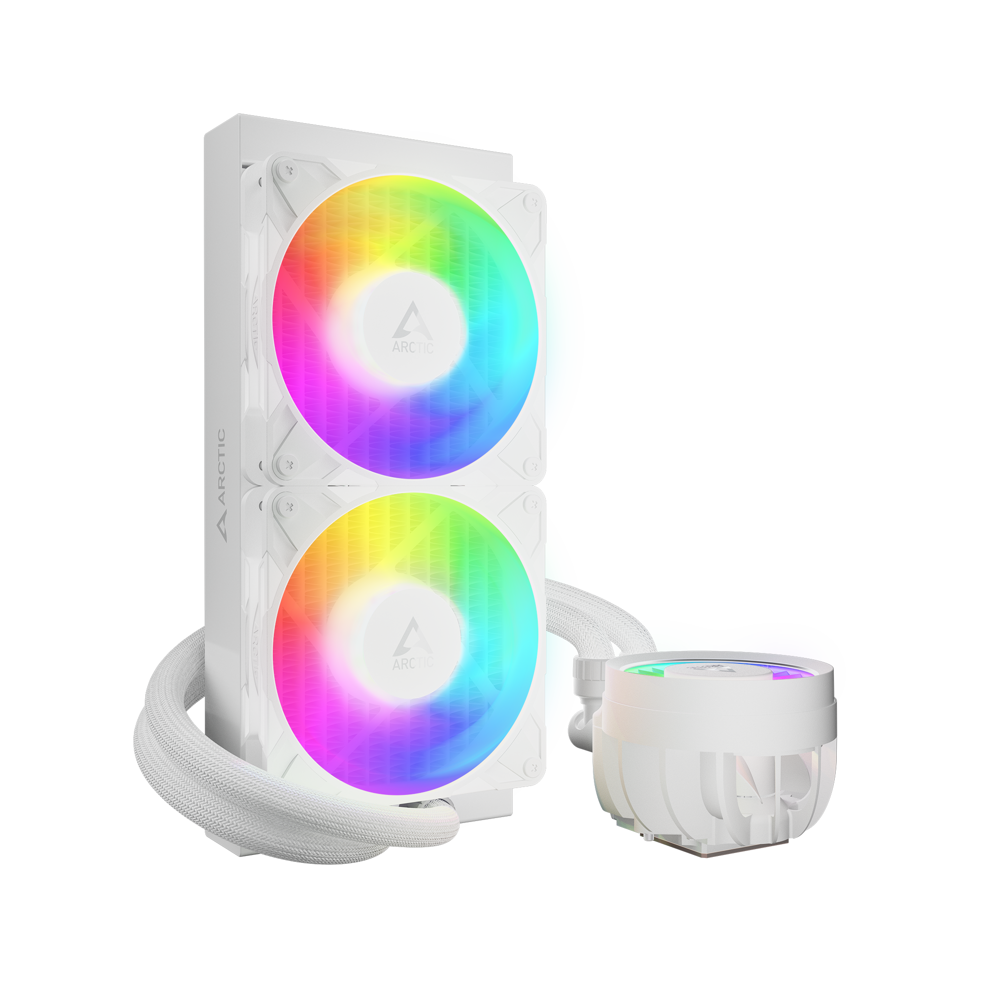 ARCTIC Liquid Freezer III Pro 240 ARGB White Wasserkühlung für Intel und AMD Prozessoren, 2x120mm Lüfter