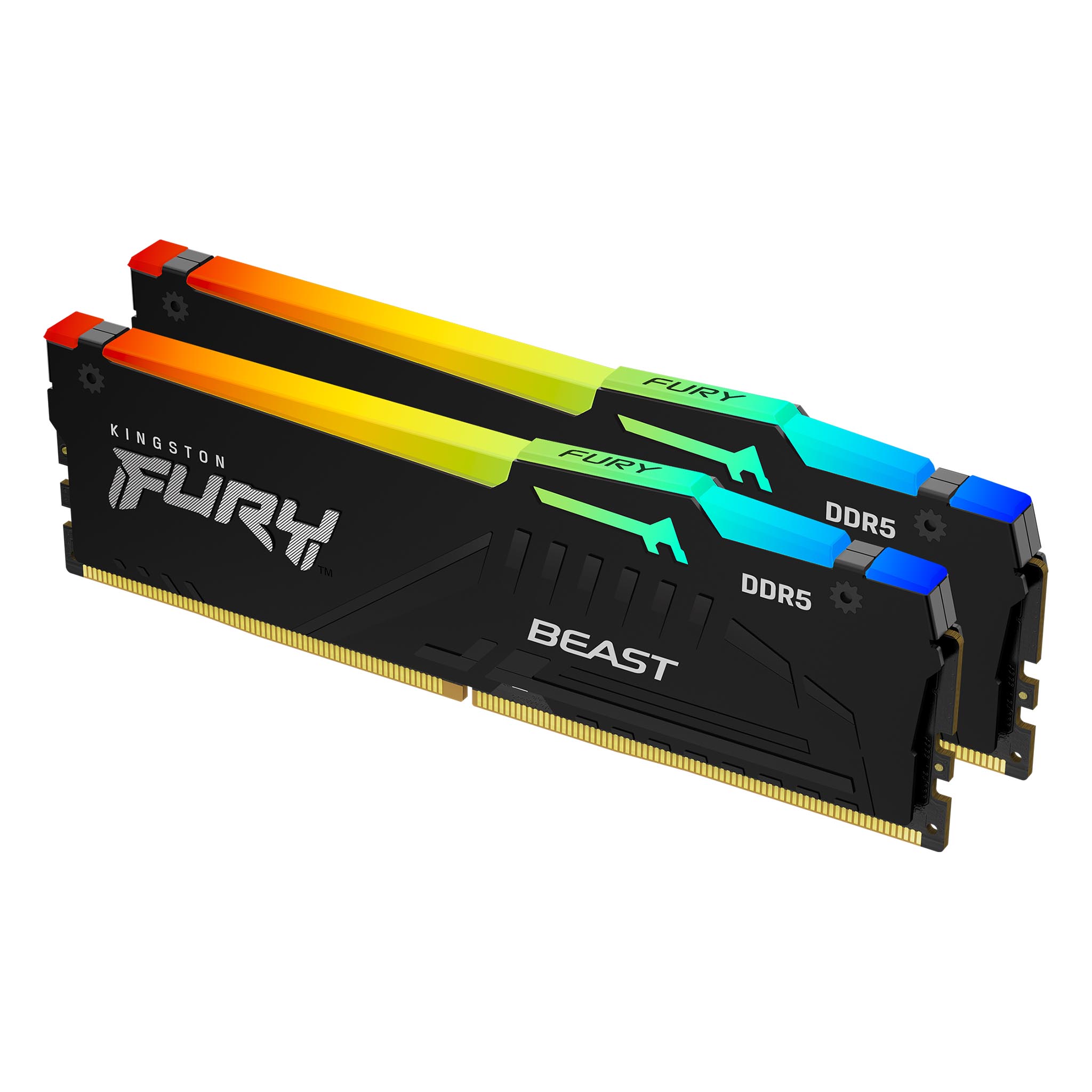 DDR5 RAM Kingston FURY Beast Black RGB 16GB (2x8GB) PC 5200 CL40 DDR5 RAM Kingston FURY Beast Black RGB 16GB (2x8GB) PC 5200 CL40