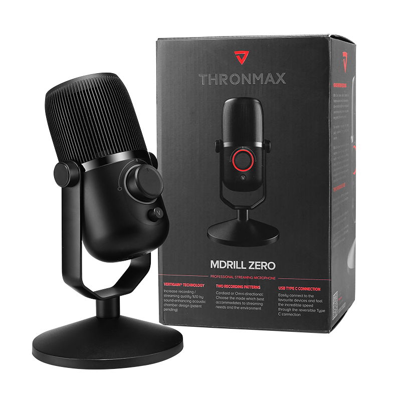 Thronmax Mdrill Zero Jet Black 48kHz USB schwarz Thronmax Mdrill Zero Jet Black 48kHz USB schwarz