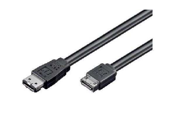eSATA/SATA Anschlusskabel 1.5/3/6GBs eSATA-I-Stecker auf SATA-L-Stecker, 150cm eSATA/SATA Anschlusskabel 1.5/3/6GBs eSATA-I-Stecker auf SATA-L-Stecker, 150cm