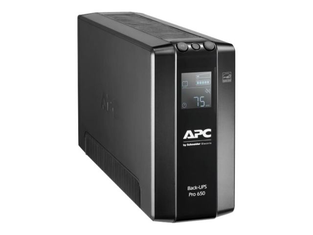 APC Back-UPS BR650MI 650VA 390W 230V, 6x Schuko, ECO Mode, Stromsparfunktion, USB, GLAN Protection, schwarz APC Back-UPS BR650MI 650VA 390W 230V, 6x Schuko, ECO Mode, Stromsparfunktion, USB, GLAN Protection, schwarz