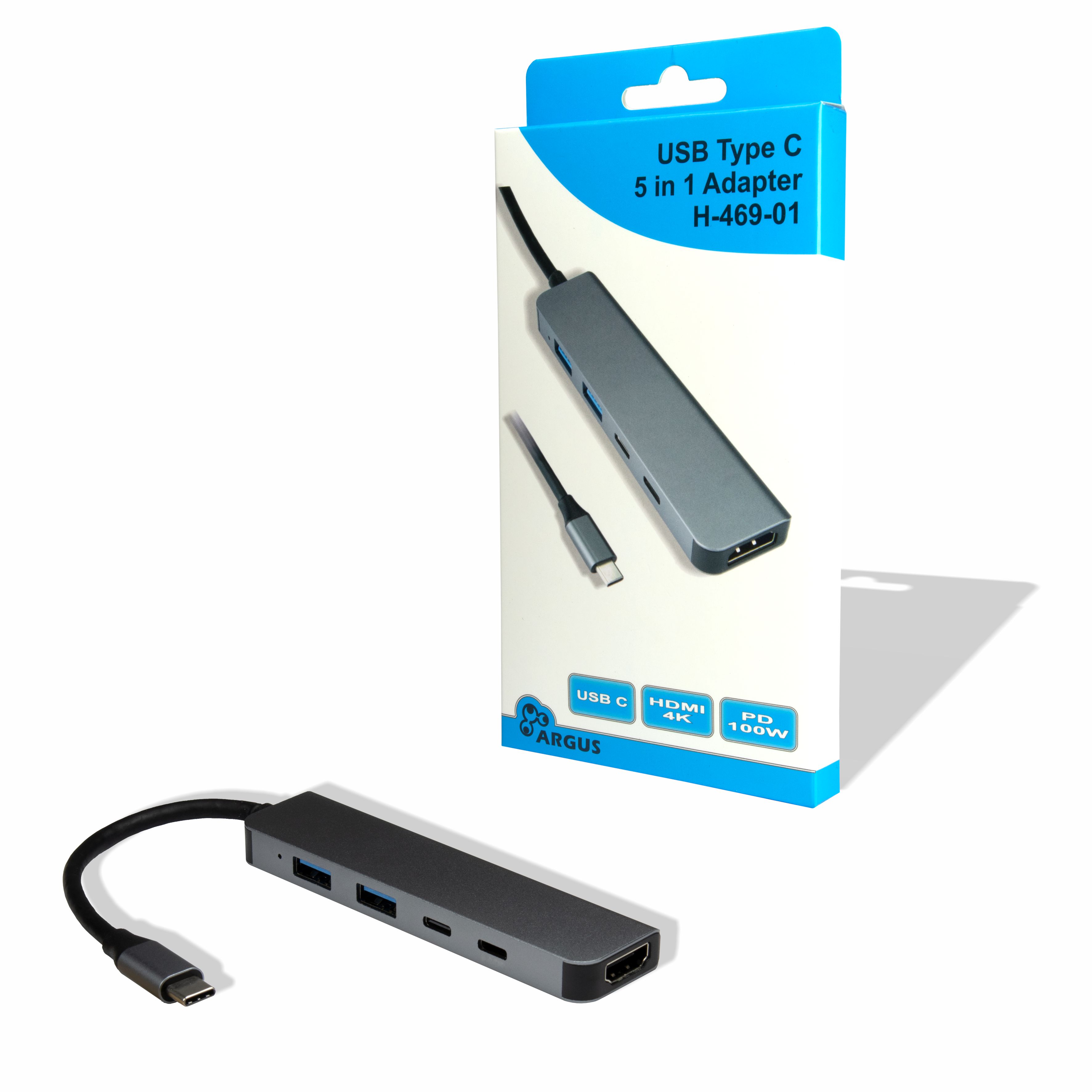 USB C/HDMI Konverter - USB 3.2 Typ C-Stecker > HDMI- + 2xUSBA- + 2xUSBC- Buchse, grau USB C/HDMI Konverter - USB 3.2 Typ C-Stecker > HDMI- + 2xUSBA- + 2xUSBC- Buchse, grau