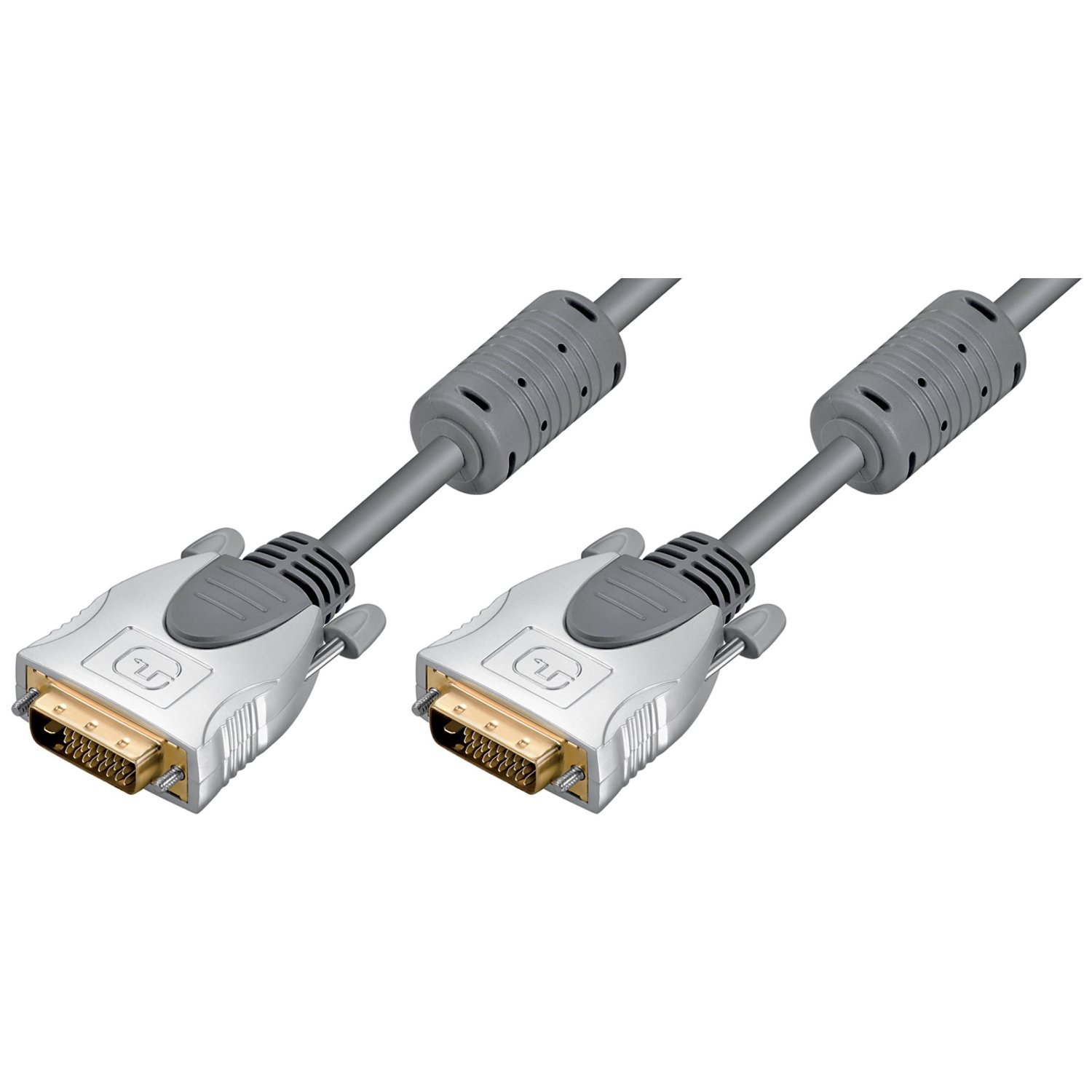 DVI - DVI Anschlusskabel 3 Meter 1x DVI-D Stecker / 1x DVI-D Stecker, 3x geschirmt, Ferritkerne