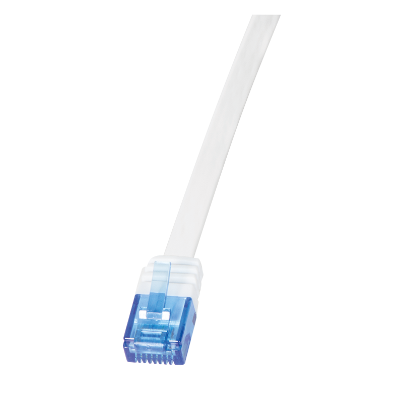 Netzwerk Flach Patchkabel 10m, weiß 2xRJ45 Stecker Cat.6 U/UTP 32 AWG Netzwerk Flach Patchkabel 10m, weiß 2xRJ45 Stecker Cat.6 U/UTP 32 AWG