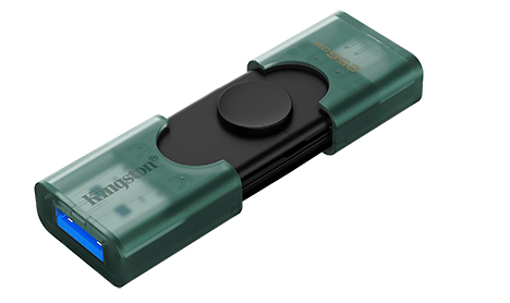 Kingston DataTraveler Duo USB-A+C Stick 256GB USB 3.2 Flash Drive