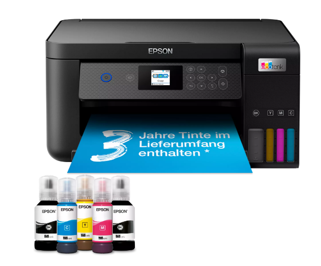 Epson EcoTank ET-2850 Multifunktionsdrucker (Scan, Kopie, USB, WLAN) Epson EcoTank ET-2850 Multifunktionsdrucker (Scan, Kopie, USB, WLAN)