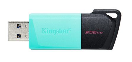 Kingston DataTraveler Exodia M  USB-Stick 256GB USB 3.2, Schwarz/Türkis