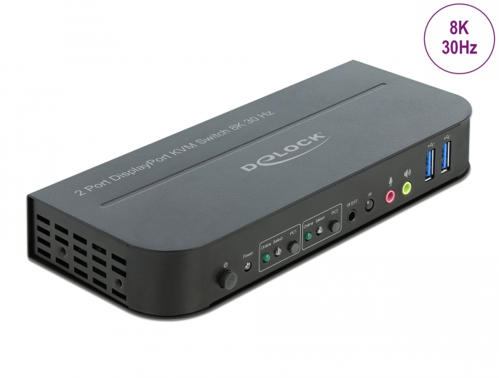 DeLock 11482 KVM Switch 2PC/1xTFT DP 1.4 8K 30Hz mit USB 3 + Audio DeLock 11482 KVM Switch 2PC/1xTFT DP 1.4 8K 30Hz mit USB 3 + Audio