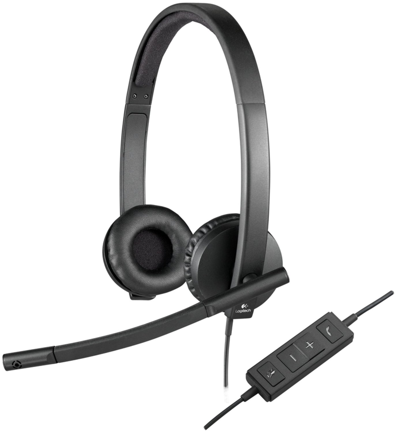Logitech Headset H570e USB Stereo Microfon, schwarz Logitech Headset H570e USB Stereo Microfon, schwarz