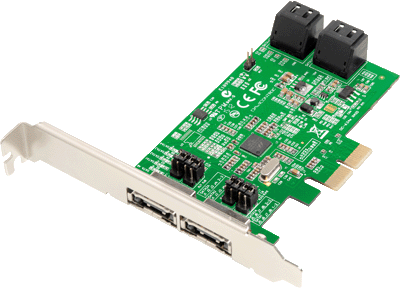 Dawicontrol DC-624e HDD-Kontroller 4-Kanal 4xSATA3/2xeSATA3/Raid, PCIe Dawicontrol DC-624e HDD-Kontroller 4-Kanal 4xSATA3/2xeSATA3/Raid, PCIe