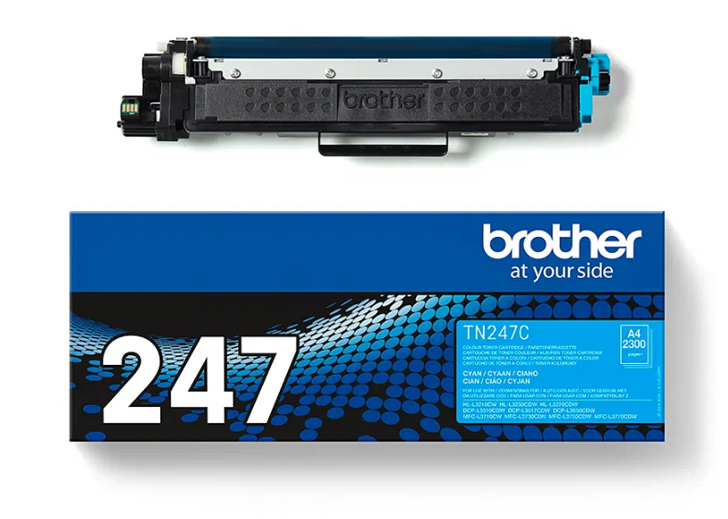Brother Toner TN247C für HL-L3230, DCP-L3510, MFC-L3730, 2300 Seiten, cyan Brother Toner TN247C für HL-L3230, DCP-L3510, MFC-L3730, 2300 Seiten, cyan