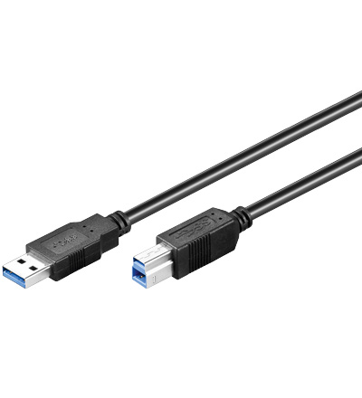 USB 3.0 Anschlusskabel 1,8 Meter USB-A Stecker/USB-B Stecker, 3x geschirmt