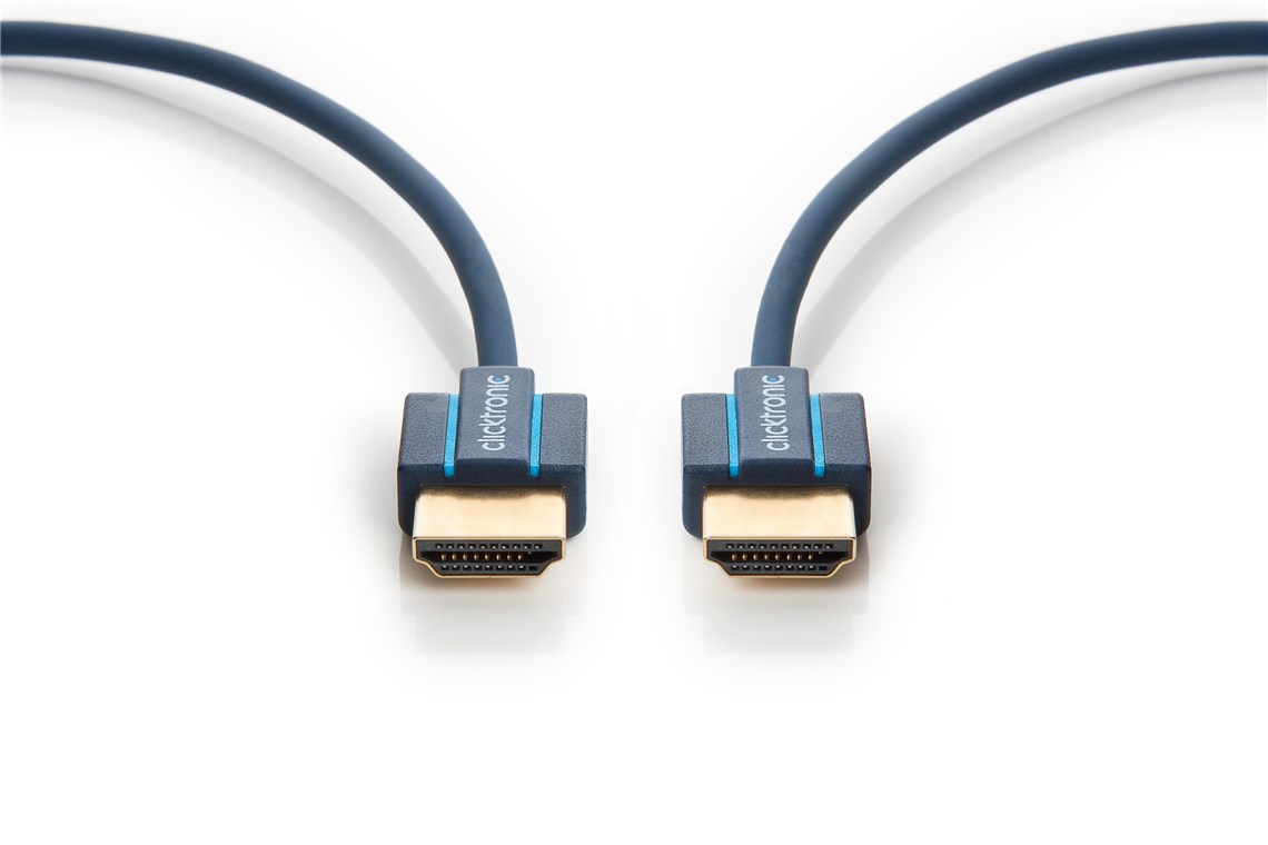 Clicktronic Ultraslim HDMI Kabel 4K/60Hz,  2 m - HDMI A-Stecker > HDMI A-Stecker