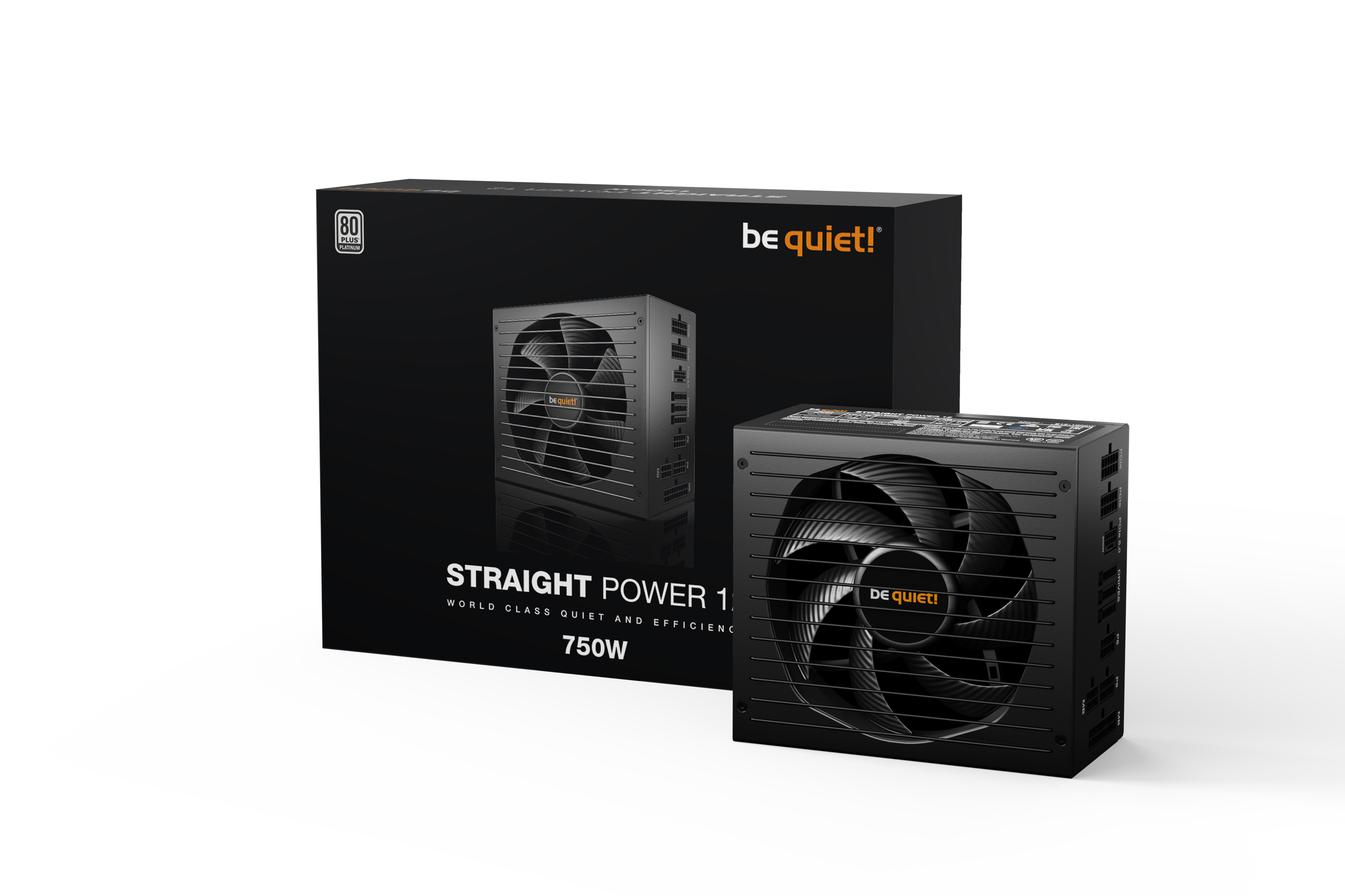 be quiet! Straight Power 12 750W (80+ Platinum) PC-Netzteil Modular 135mm Silentlüfter ATX 3.0 / PCIe 5.0 be quiet! Straight Power 12 750W (80+ Platinum) PC-Netzteil Modular 135mm Silentlüfter ATX 3.0 / PCIe 5.0