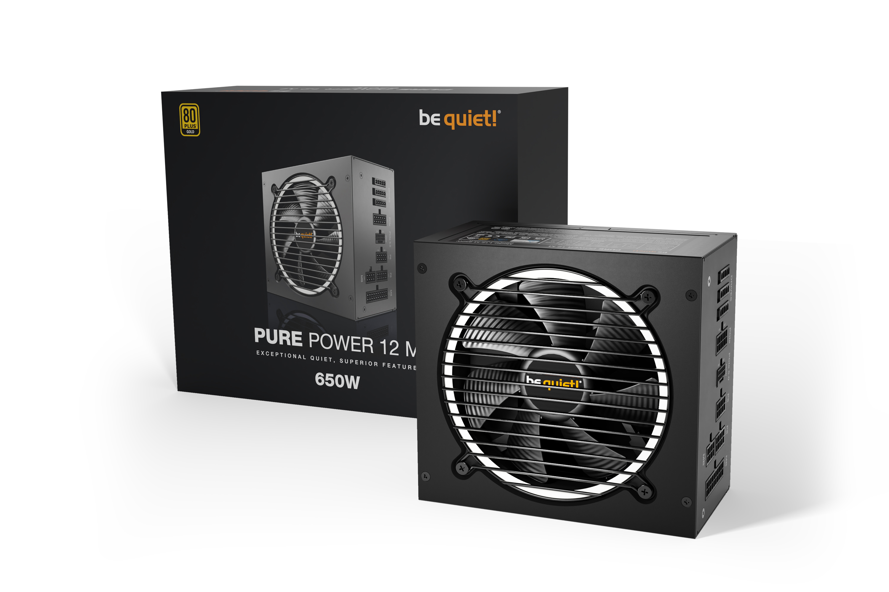 be quiet! Pure Power 12 M 650W (80+G) PC-Netzteil 120mm Silentlüfter ATX 3.0 / PCIe 5.0 be quiet! Pure Power 12 M 650W (80+G) PC-Netzteil 120mm Silentlüfter ATX 3.0 / PCIe 5.0