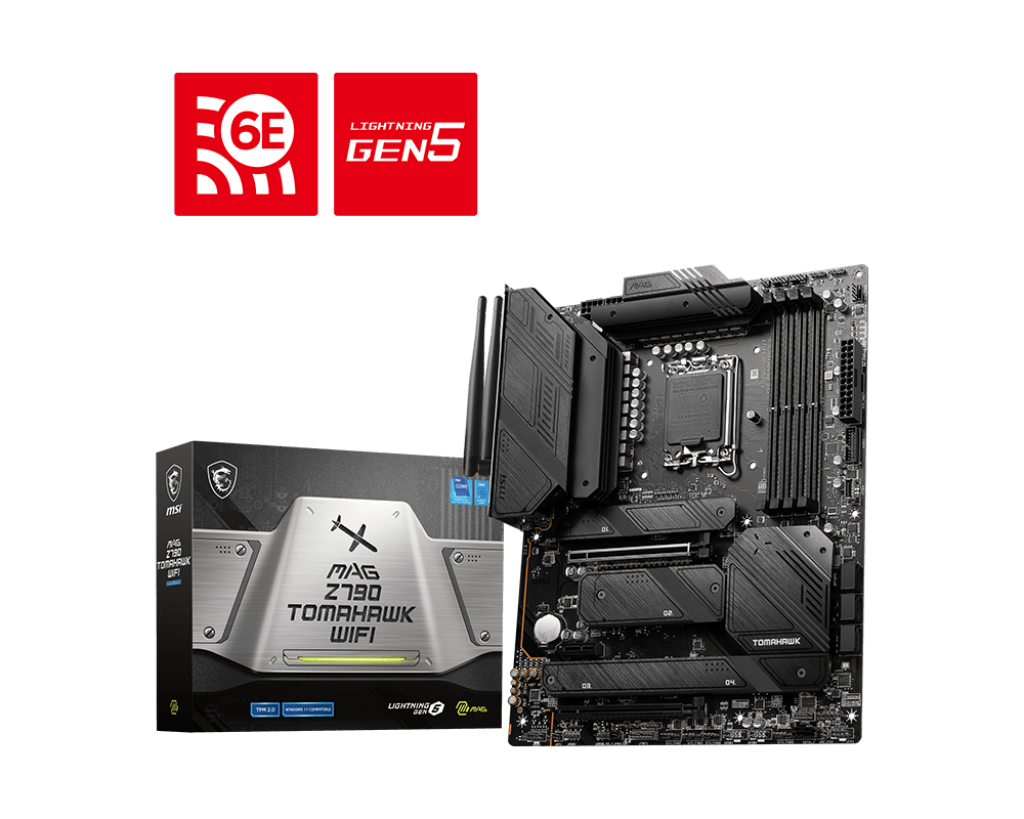 MSI MAG Z790 Tomahawk WiFi Sockel 1700, 4xDDR5  HDMI / DP / 4x M.2 / ATX