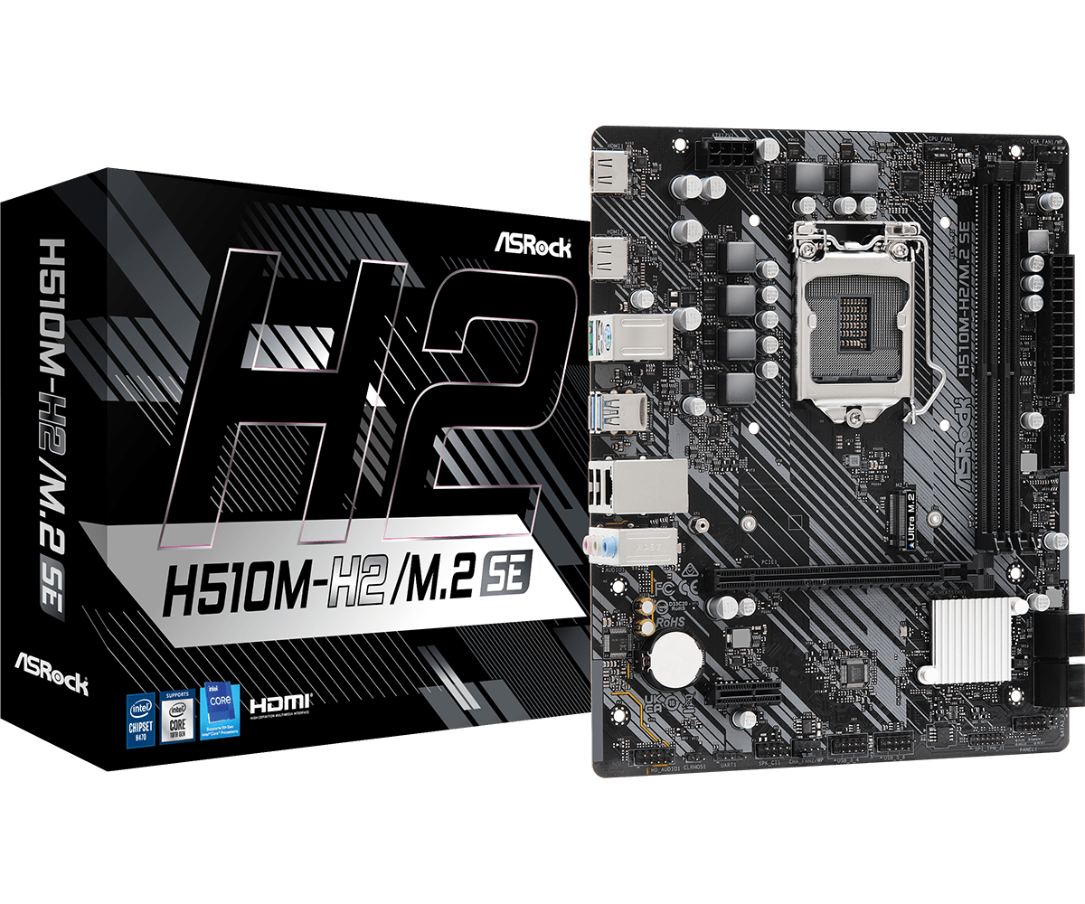 ASRock H510M-H2/M.2 SE Sockel 1200, 2xDDR4 2xHDMI / M.2, mATX ASRock H510M-H2/M.2 SE Sockel 1200, 2xDDR4 2xHDMI / M.2, mATX