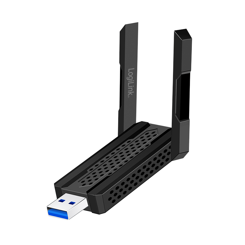 LogiLink WL0250 WiFi 6E WLAN 802.11ax, 3000Mbit/s USB 3.0 Adapter mit Antenne LogiLink WL0250 WiFi 6E WLAN 802.11ax, 3000Mbit/s USB 3.0 Adapter mit Antenne