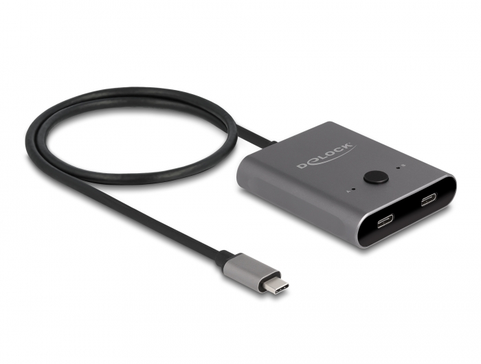 USB C DeLock USB Type-C Switch 2 auf 1 bidirektional, 10 Gbps / 8K