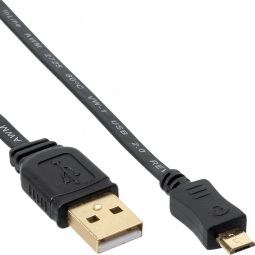 USB Flach-Kabel 0,5 Meter USB-A Stecker/Micro-B vergoldete Stecker (Handy) USB Flach-Kabel 0,5 Meter USB-A Stecker/Micro-B vergoldete Stecker (Handy)