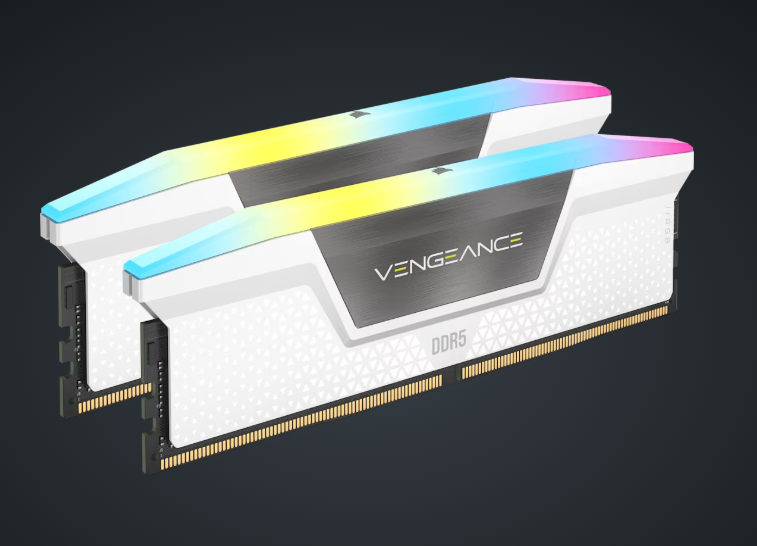 DDR5 RAM Corsair Vengeace RGB White 32GB (2x16GB) PC 6400 CL32