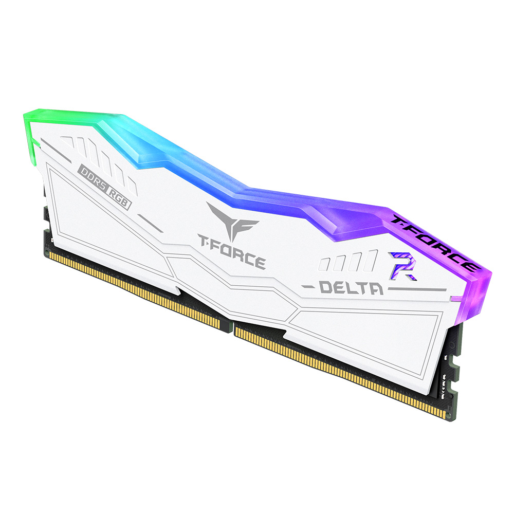 DDR5 RAM T-Force Delta RGB White 32GB (2x16GB) PC 6000 CL30