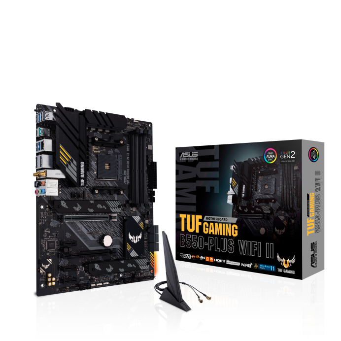 ASUS TUF Gaming B550-Plus WiFi Sockel AM4, 4xDDR4 HDMI / DP / USB-C, ATX ASUS TUF Gaming B550-Plus WiFi Sockel AM4, 4xDDR4 HDMI / DP / USB-C, ATX