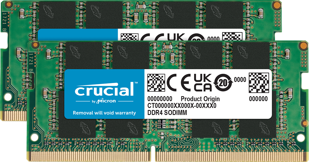 SO-DIMM DDR-4  Crucial CT2K16G4SFRA32A, 32GB (2x16GB), 1.2V, 3200MHz CL22, 260 polig