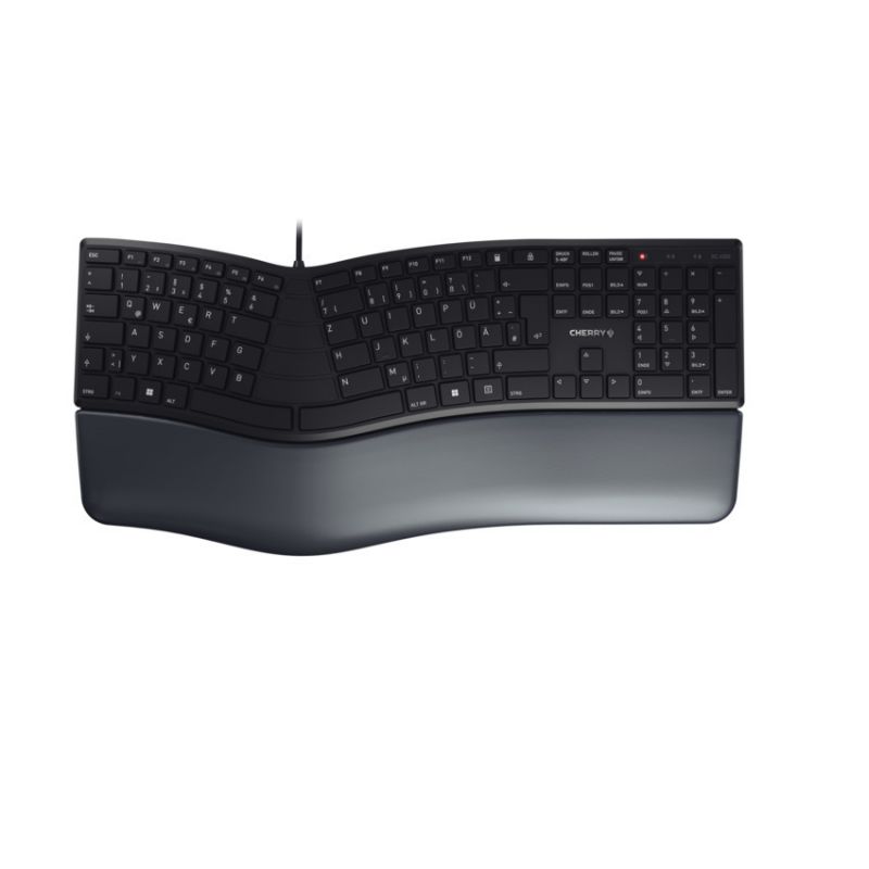 Cherry KC 4500DE-2 ERGO Corded Tastatur USB, schwarz Cherry KC 4500DE-2 ERGO Corded Tastatur USB, schwarz