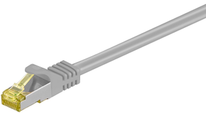 Netzwerk Patchkabel 1m, grau 2xRJ45 Cat. 6A Stecker S/FTP PIMF Netzwerk Patchkabel 1m, grau 2xRJ45 Cat. 6A Stecker S/FTP PIMF
