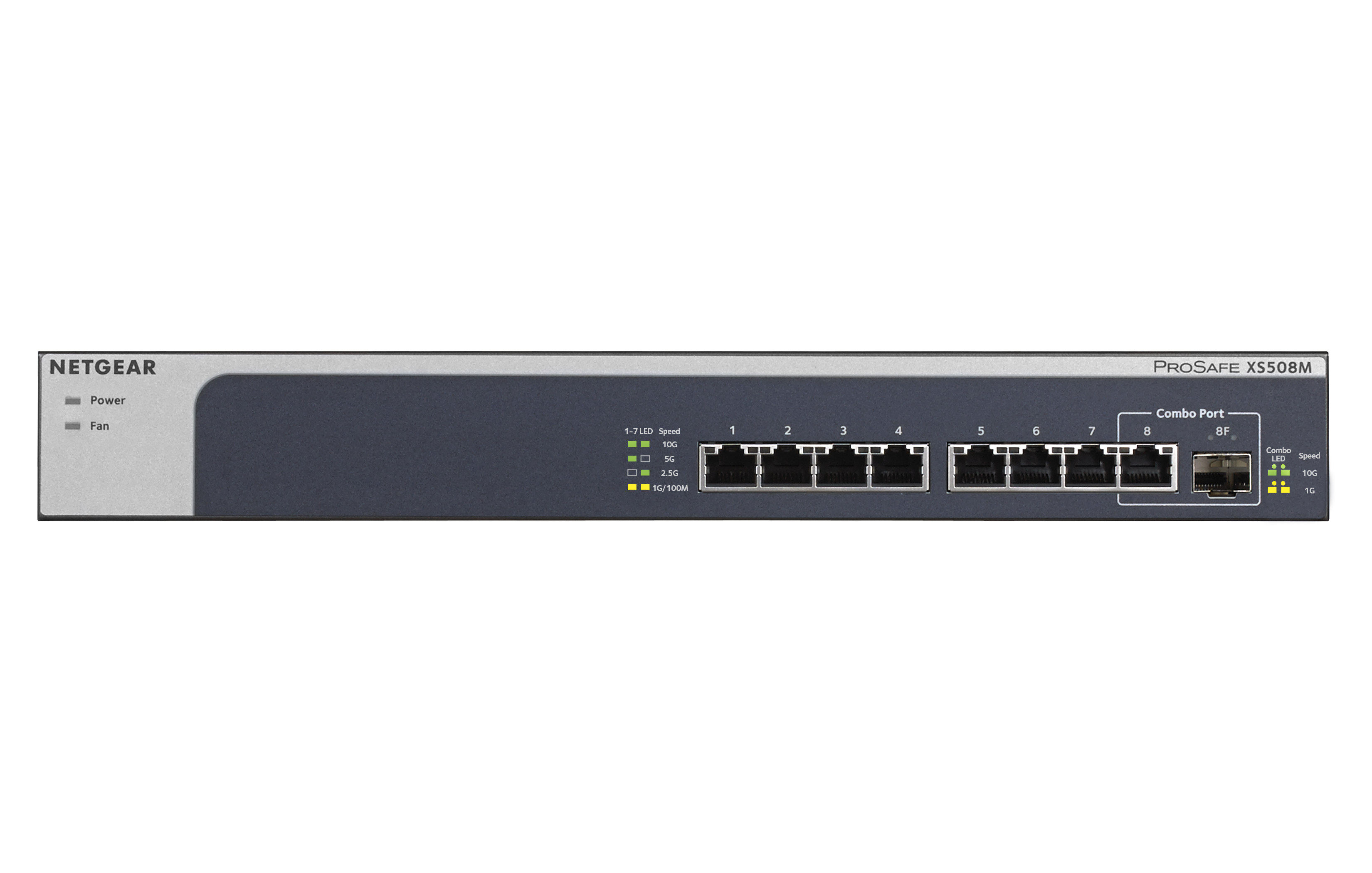 Netgear 10GB Switch XS508M-100EUS 8 Port 10GB/s unmanaged 1x SFP+ Netgear 10GB Switch XS508M-100EUS 8 Port 10GB/s unmanaged 1x SFP+
