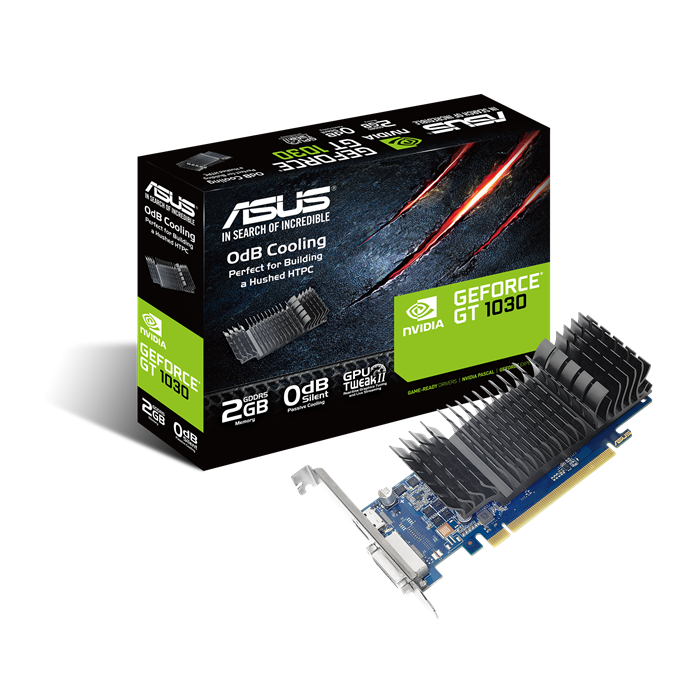 ASUS GeForce GT 1030 SL-2G-BRK 2048MB DDR5, LP, Passiv, HDMI / DVI, PCIe 3.0