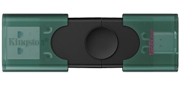 Kingston DataTraveler Duo USB-A+C Stick 128GB USB 3.2 Flash Drive