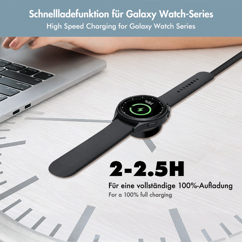 Logilink Wireless charger for Samsung watch, black, 1 m
