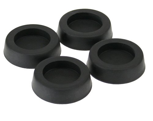 Gehäuse Gummifüsse 4er Set selbstklebend, universal passend für PC-Gehäuse etc., schwarz