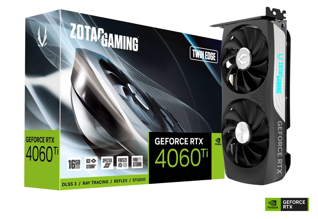 Zotac nVidia GeForce RTX 4060 Ti Twin Edge 16GB GDDR6 HDMI / 3xDP, PCIe 4.0 Zotac nVidia GeForce RTX 4060 Ti Twin Edge 16GB GDDR6 HDMI / 3xDP, PCIe 4.0