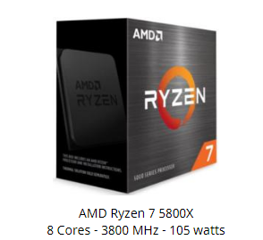 CPU-WOF AMD Ryzen 7 5800X 8x 3,8GHz Sockel-AM4 8-Core 36MB Cache 105Watt CPU-WOF AMD Ryzen 7 5800X 8x 3,8GHz Sockel-AM4 8-Core 36MB Cache 105Watt