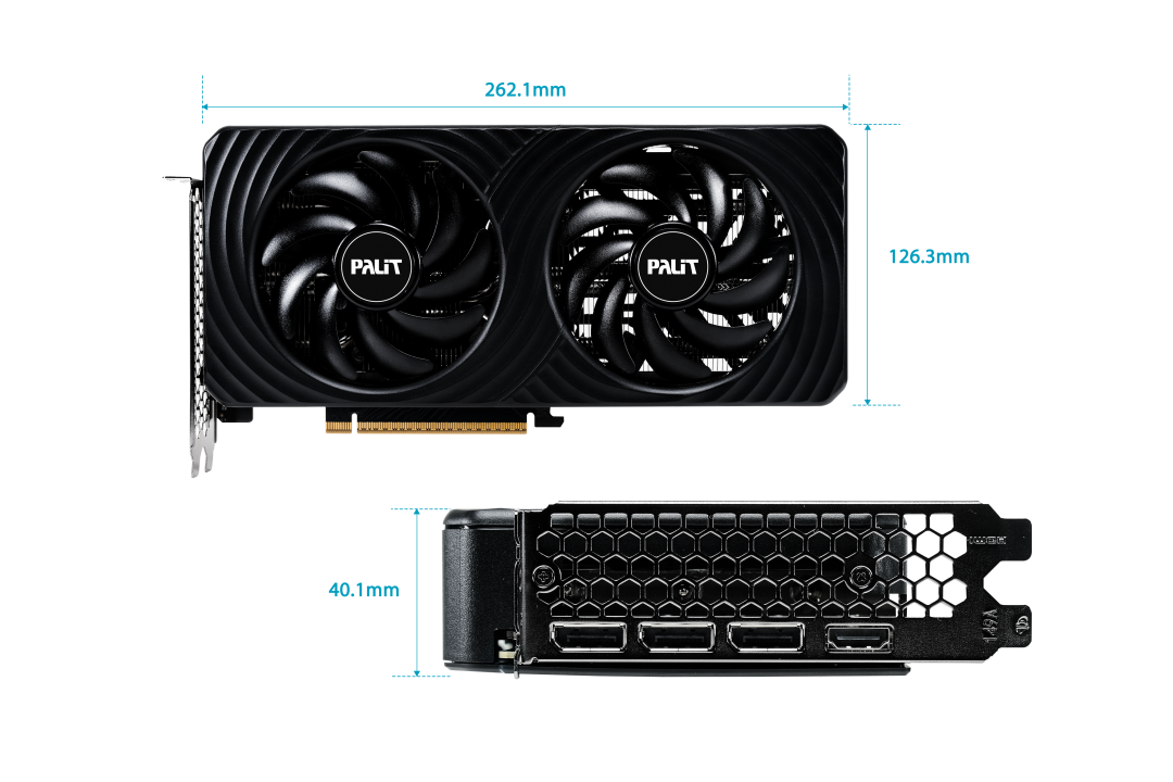 Palit nVidia GeForce RTX 5060 Ti Dual 8GB DDR7, HDMI / 3xDP, PCIe 5.0
