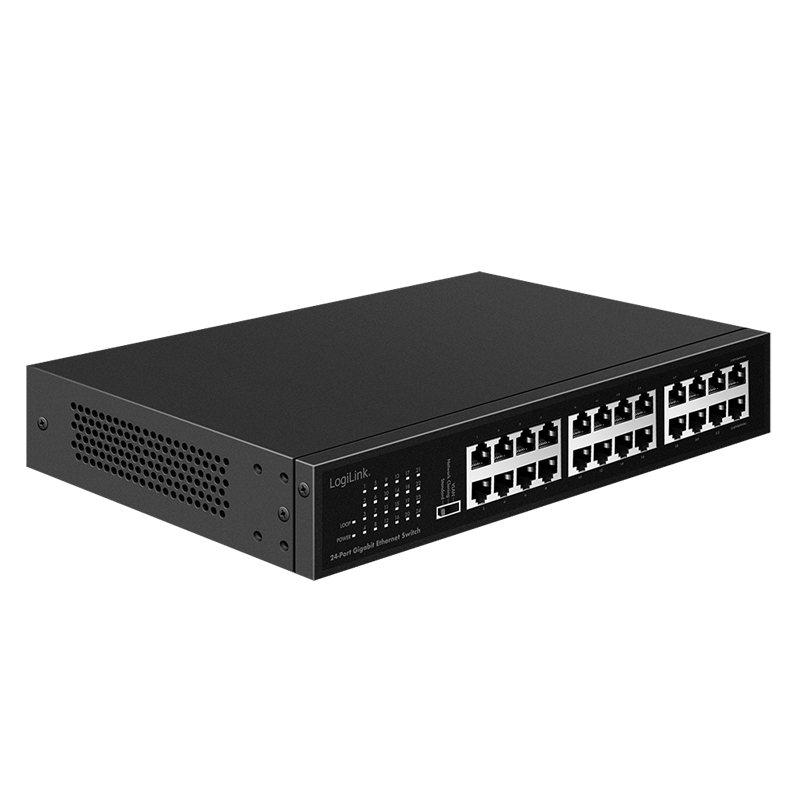 Logilink 24-Port Gigabit Ethernet Network Switch Desktop / Rackmount Logilink 24-Port Gigabit Ethernet Network Switch Desktop / Rackmount