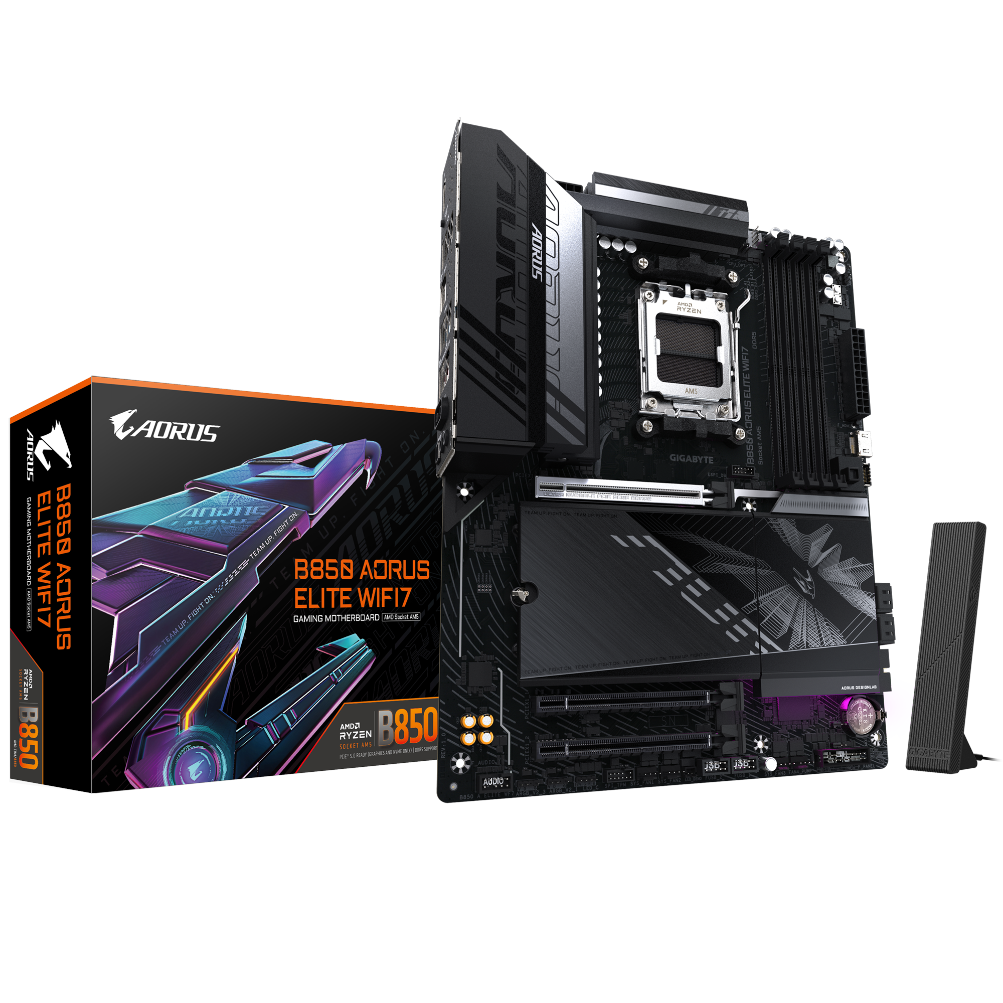 Gigabyte B850 AORUS ELITE WF7 Sockel AM5, 4xDDR5  DP / WiFi7 4xM.2, ATX