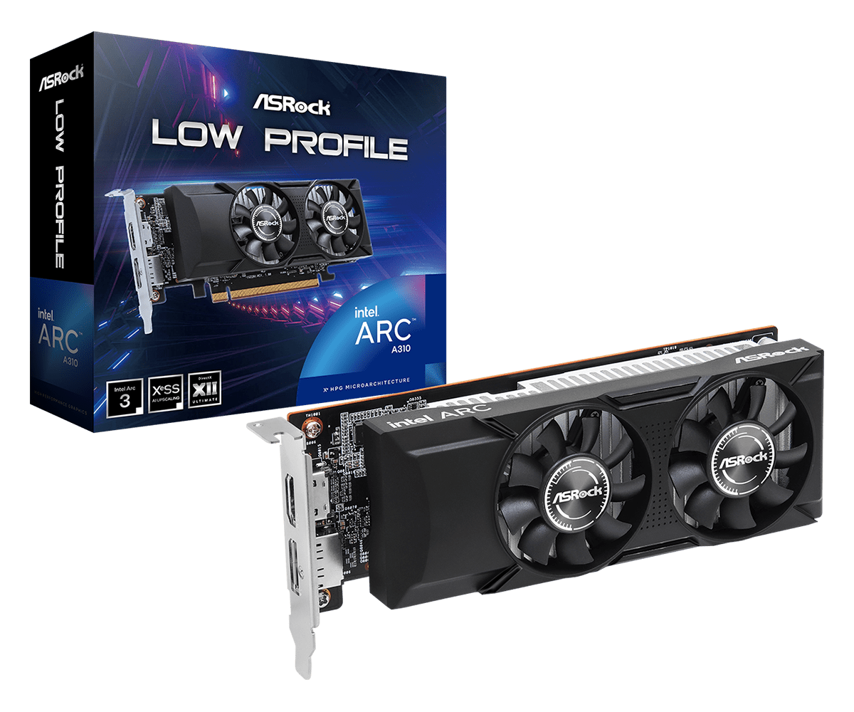 ASRock Intel Arc A310 LP ITX 4GB GDDR6 HDMI/DP, PCIe 4.0