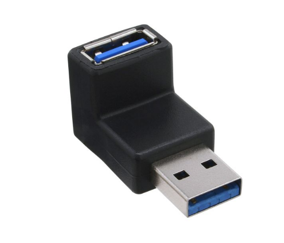 USB 3.0 Winkel-Adapter  1x USB-A Buchse / 1x USB-A Stecker 90°