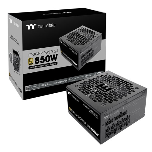 Thermaltake Toughpower GT 850W (80+Gold) PC-Netzteil, ATX 3.1 PCIe 5.0 Thermaltake Toughpower GT 850W (80+Gold) PC-Netzteil, ATX 3.1 PCIe 5.0
