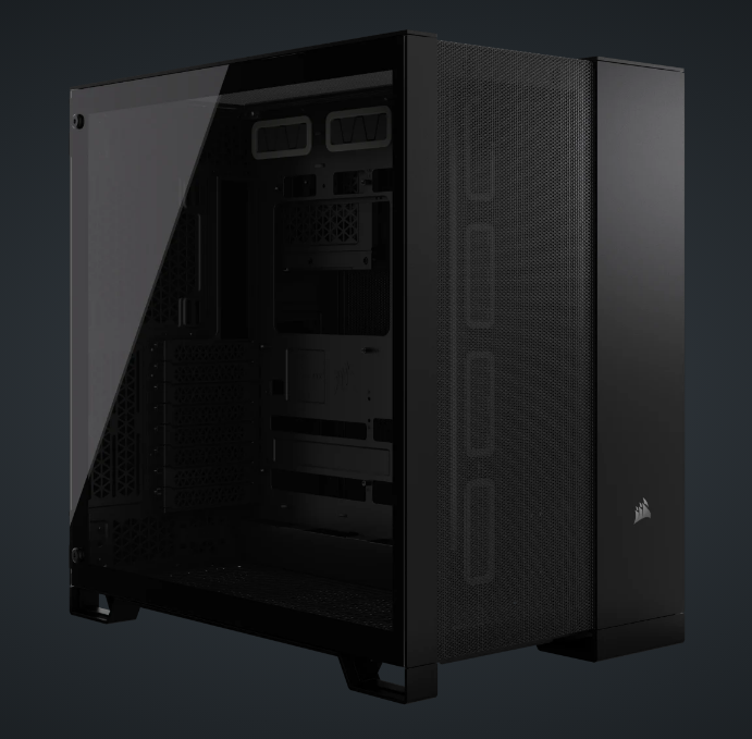 Corsair 6500D Airflow Midi Tower Gehäuse Tempered Glass o.NT, schwarz Corsair 6500D Airflow Midi Tower Gehäuse Tempered Glass o.NT, schwarz