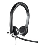 Logitech Headset H650e USB Stereo Microfon, schwarz Logitech Headset H650e USB Stereo Microfon, schwarz