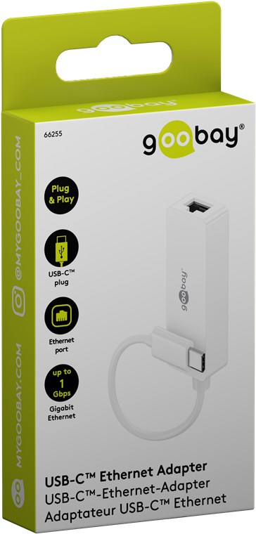 USB C/RJ45 LAN-Konverter - USB 3.0 Typ C-Stecker > RJ45 Buchse Gigabit Ethernet Netzwerkadapter 10/100/1000Mbps