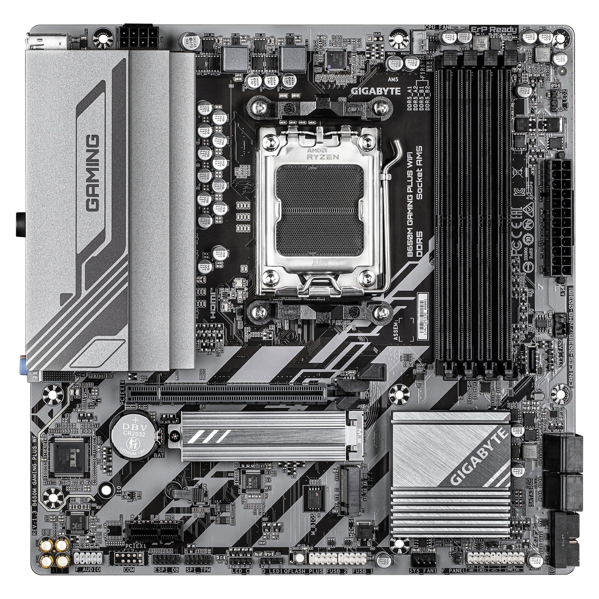 Gigabyte B650M Gaming Plus WiFi 1.3 Socket AM5 4xDDR5 WiFi / HDMI / 2xDP /2xM.2 mATX